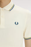 Fred Perry Polo Ecru / Apple / Mod Blue