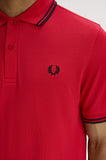 Fred Perry Polo English Rose Red / Black