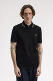 Fred Perry Polo Black / Snow White / Bronze