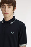 Fred Perry Polo Navy / Ecru / Silver Blue
