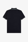 Fred Perry Polo Navy / Ecru / Silver Blue