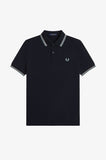 Fred Perry Polo Navy / Ecru / Silver Blue