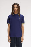 Fred Perry Polo French Navy // Dusky Blue // Citron