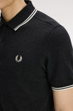 Fred Perry Polo Charcoal Marl / Ecru