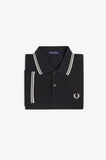 Fred Perry Polo Charcoal Marl / Ecru