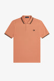 Fred Perry Polo Light Rust / Night Green / Black