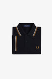 Fred Perry Polo Black // Ecru // Dark Caramel