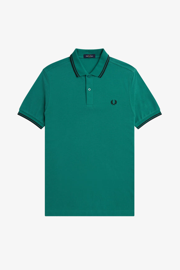 Fred Perry Polo Deep Mint / Black / Black