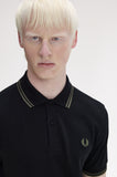 Fred Perry Polo Black / Field Green