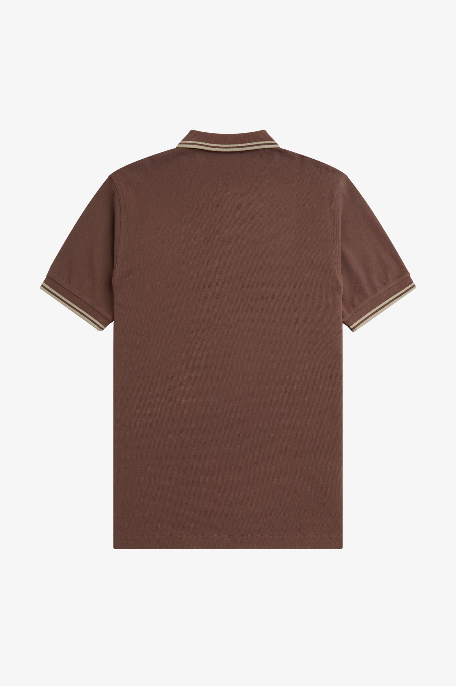 Fred Perry Twin Tipped Polo Brick/ Warm Grey – DeadRockers