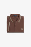 Fred Perry Twin Tipped Polo Brick/ Warm Grey