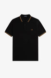 Fred Perry Polo Black / Warm Stone / Shaded Stone