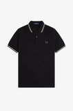 Fred Perry Polo Black // Ecru // Laurel Wreath