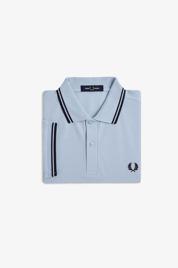 Fred Perry Polo Navy / Cinnamon – DeadRockers