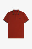 Fred Perry Polo Burnt Red / Sport Green / Navy