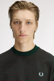 Fred Perry Fine Stripe Heavyweight T-Shirt Grassroots