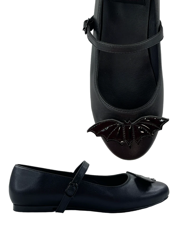 Black Bat Mary Jane Shoes