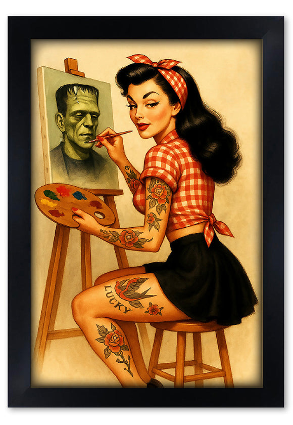 Painting PinUp Art Print