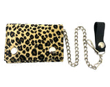Fuzzy Animal Print Chain Wallet (Various Prints/Colors!)