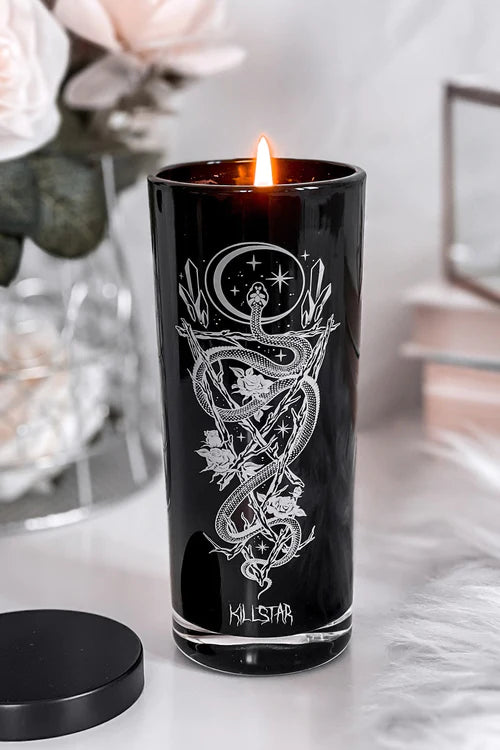 Savasana Tall Glass Candle