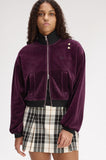 Fred Perry Amy Winehouse Plum Velour Track Jacket