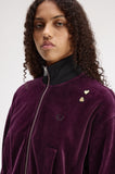 Fred Perry Amy Winehouse Plum Velour Track Jacket