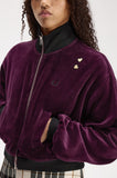 Fred Perry Amy Winehouse Plum Velour Track Jacket