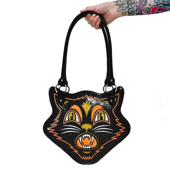 Scaredy Cat Orange/Black Purse