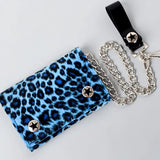 Fuzzy Animal Print Chain Wallet (Various Prints/Colors!)