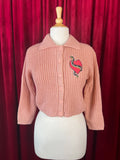 Venomous Love Collared Cropped Sweater