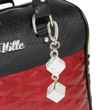 Red Sparkle & Leopard Atomic Tote Medium