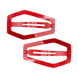 Coffin Snap Hair Clip Red