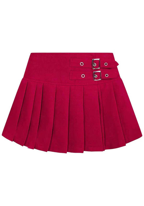 Darkdoll Pleated Mini Skirt Pink/Brown Plaid – DeadRockers