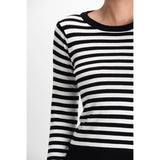 Striped Long Sleeve Pullover Sweater