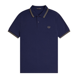 Fred Perry Polo French Navy / Olive Mint