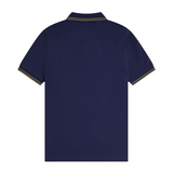 Fred Perry Polo French Navy / Olive Mint