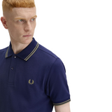 Fred Perry Polo French Navy / Olive Mint