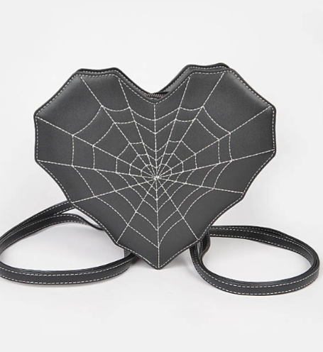 Convertible Spiderweb Heart Bag