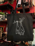 Nocturnal Lovers Bat Tote Bag