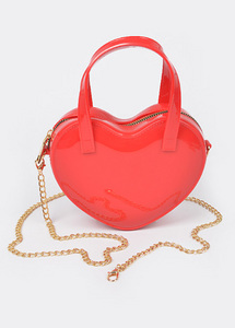Mini Red Heart Jelly Purse DeadRockers