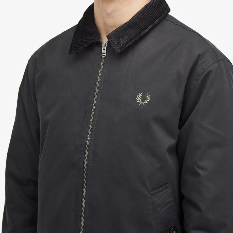 FRED PERRY CABAN JACKET チェック M FRED PERRY CABAN JACKET チェック M Fred Perry Black Caban