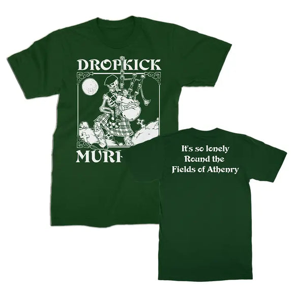Dropkick Murphys Skelly Piper Green Shirt
