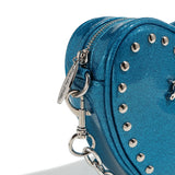Tainted Love Tiny Tote Blue Sparkle