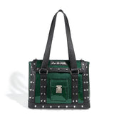 Black and Green Sparkle Weekender Tote Medium