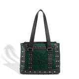 Black and Green Sparkle Weekender Tote Medium