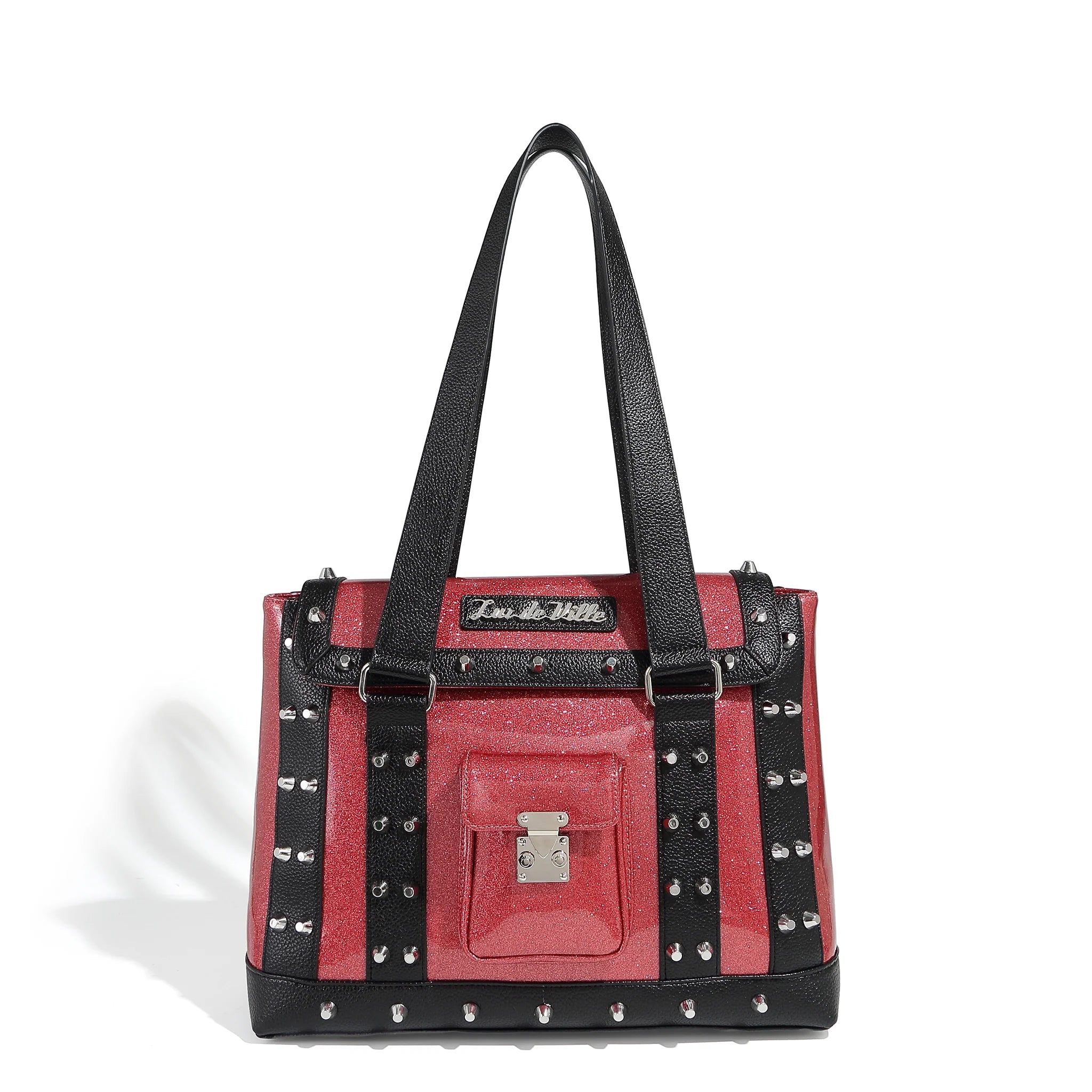 Lux de Ville Shimmer Quilted Red Mini Backpack Lux De Ville Red Bags & Handbags for Women for sale | eBay main image 2