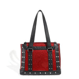 Black and Red Sparkle Weekender Tote Medium