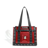 Black and Red Sparkle Weekender Tote Medium