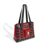 Black and Red Sparkle Weekender Tote Medium
