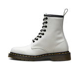 White Smooth Dr. Marten 8 Eye Boots with 1460 - DeadRockers